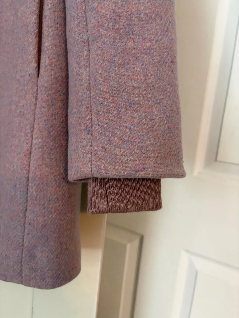 J. Crew Lodge Coat Dusty Mauve Wool Zip-Front Pea Coat - Picture 6 of 13